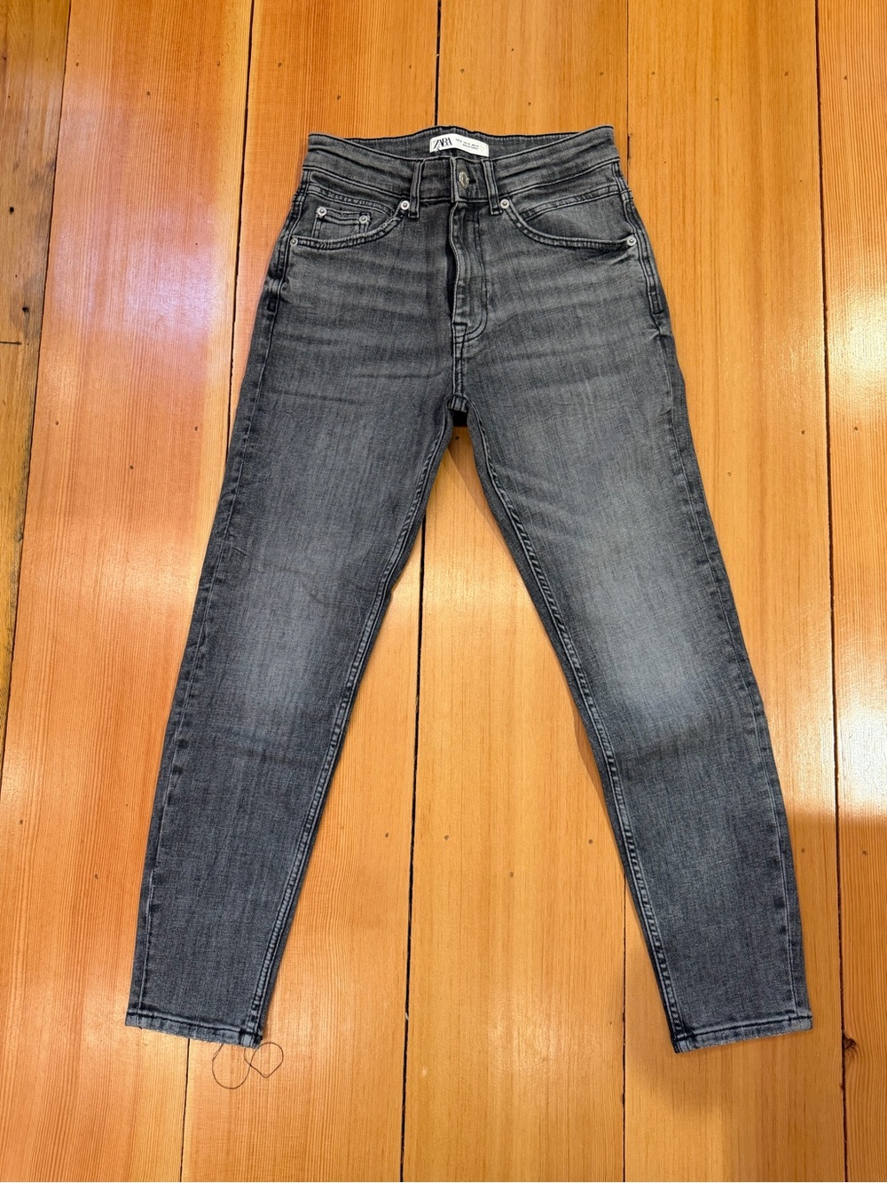 Zara Men's Skinny Jeans in Washed Gray